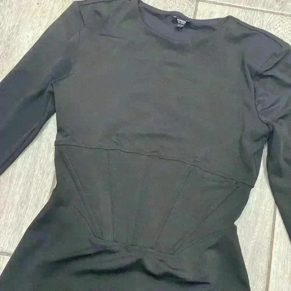 Express Bodycon Corset Dress Black Size XS - Picture 5 of 8
